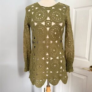 Pamela McCoy Crocheted Sweater